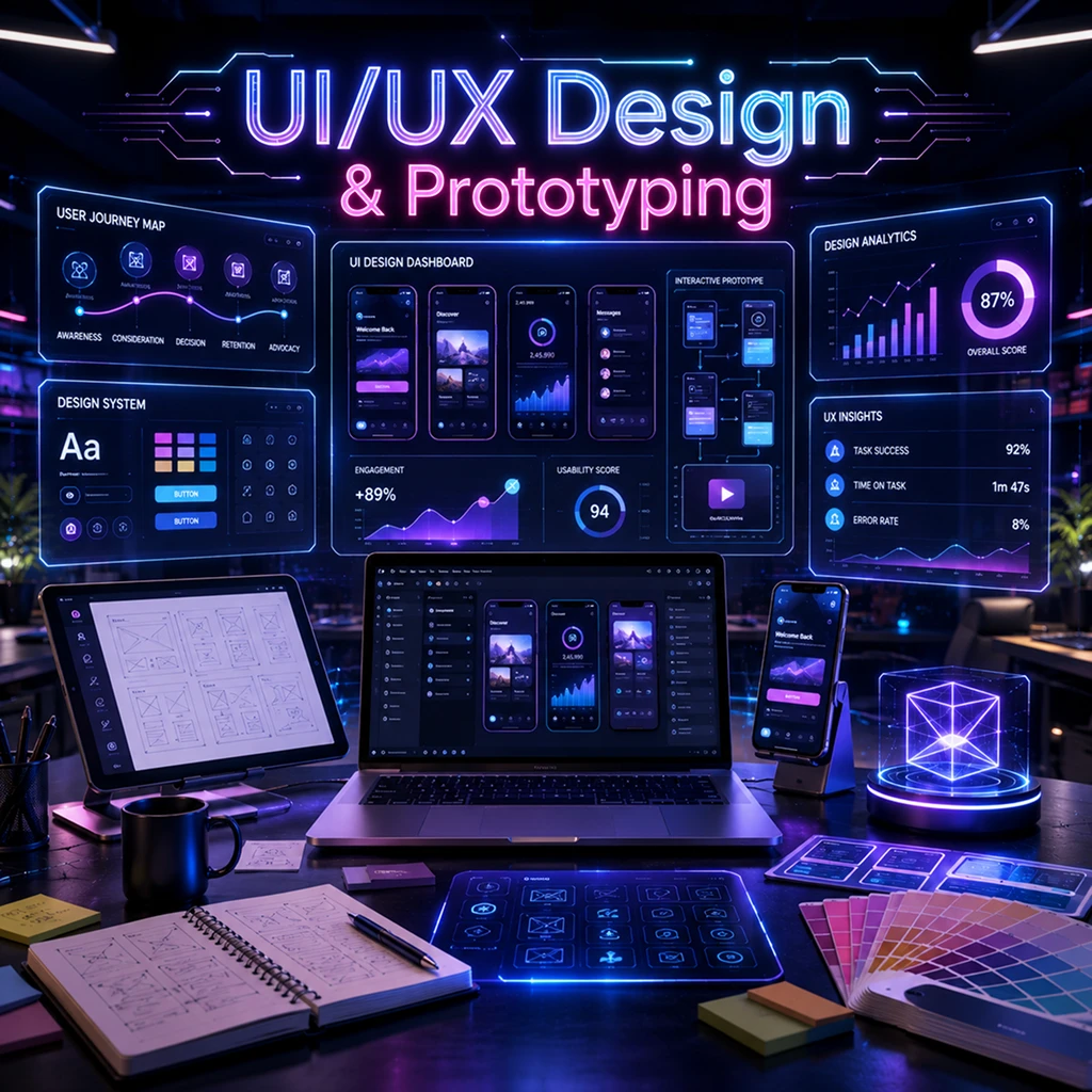 UI/UX design and prototyping services